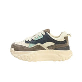 Suede Chunky Platform Lace Up Sneakers